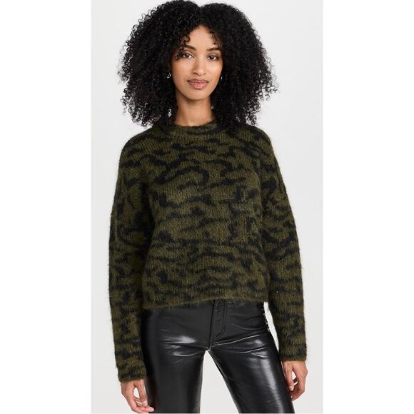 Frame Abstract Jacquard Crew Neck Sweater - Picture 4 of 12